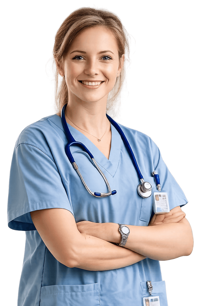 Nurse using the Nurse Tools revalidation toolkit